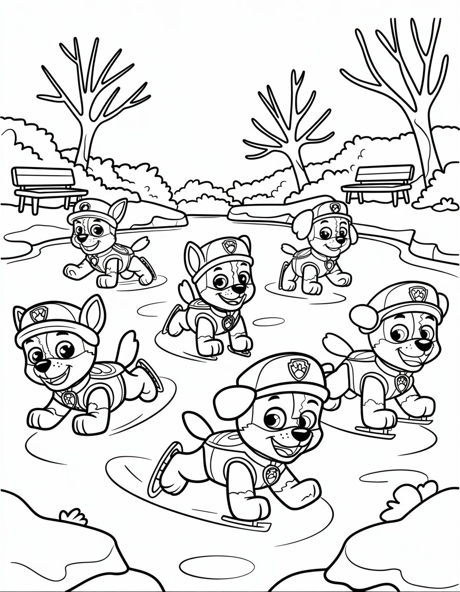 Winter Ice Skating Fun